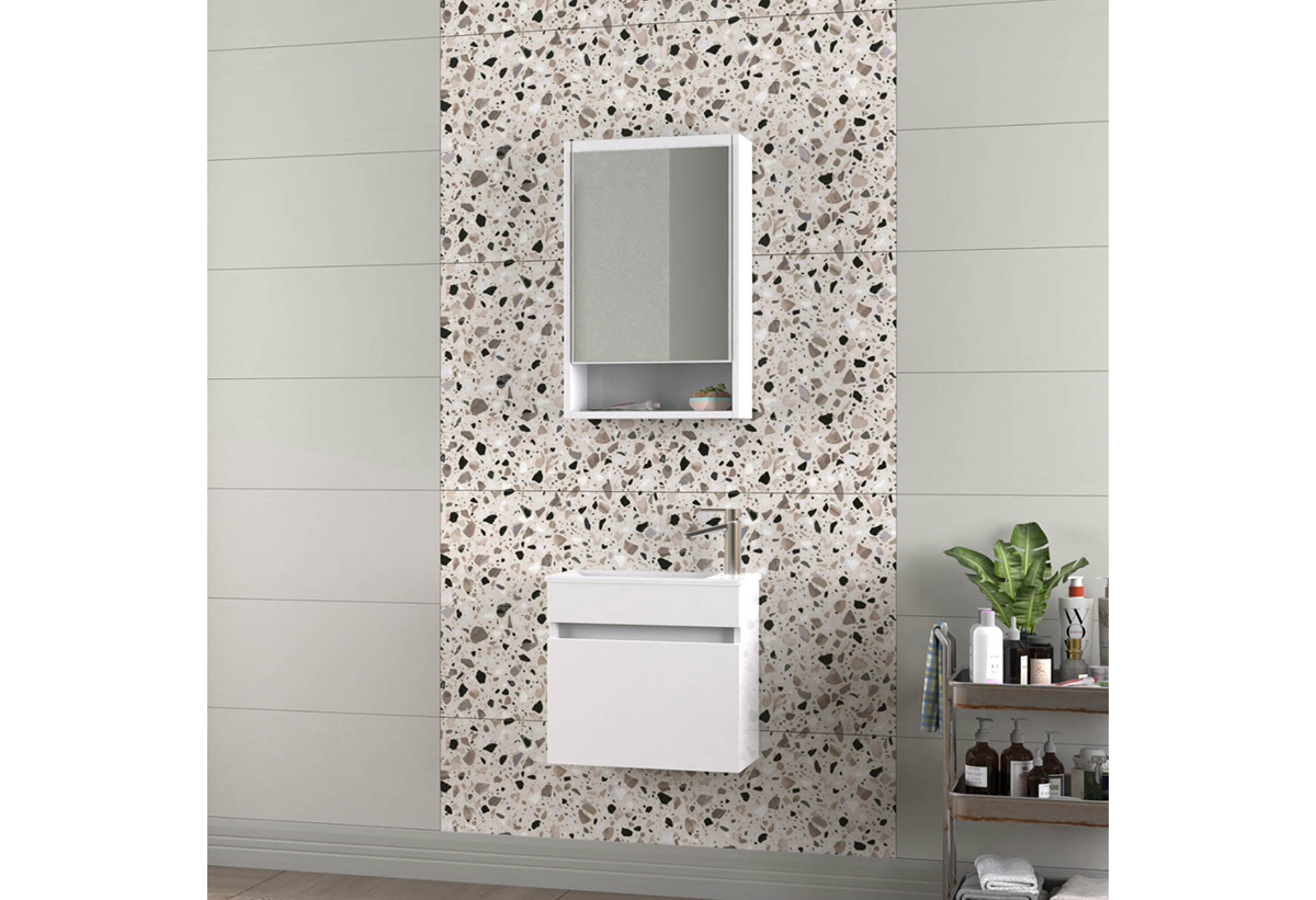 Απεικονίζεται το έπιπλο μπάνιου